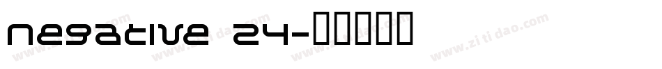Negative 24字体转换
